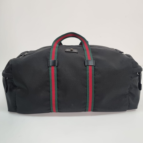 Gucci Techno Canvas Duffle Bag Black 450983