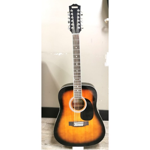 Redding RED512ETS 12 String Semi Acoustic with In-Built Tuner and Hard Case