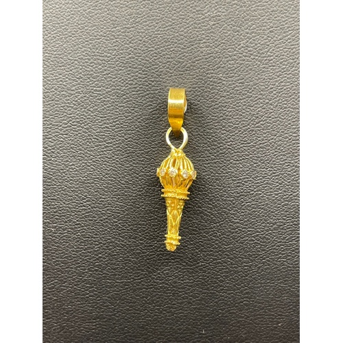 Ladies 22ct Yellow Gold Bajranji Gada Pendant