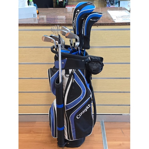 Cougar Silvercat II 12 Piece Left Handed Golf Club Set with Bag