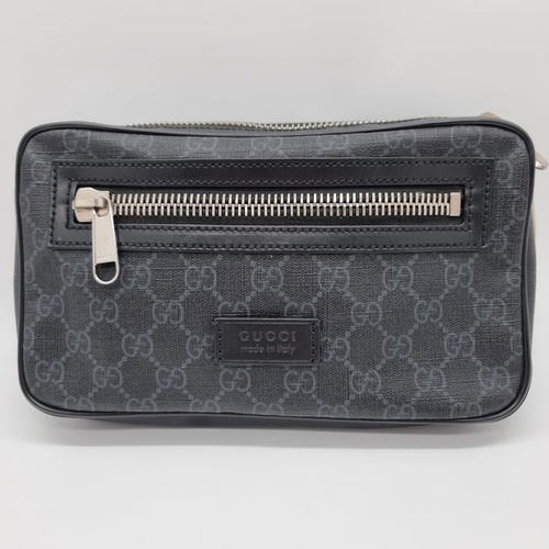 Gucci GG Supreme Black Small Belt Bag 474293