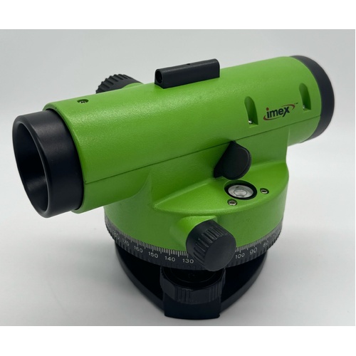 Imex LAR 28 Automatic Dumpy Level 28x Magnification Black Green in Carry Case