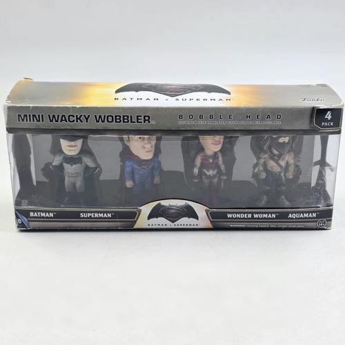 Funko Mini Wacky Wobbler Batman v Superman 4 Pack Bobble Heads DC Comics
