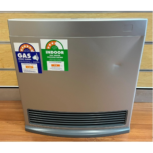 Rinnai Enduro 13 Unflued Natural Gas Convector Heater Silver