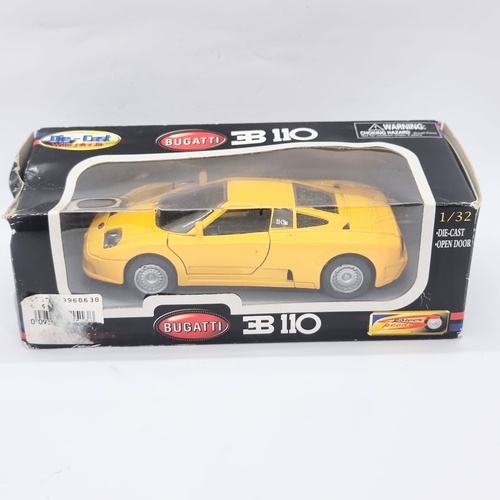 Bugatti EB110 Yellow Diecast Model Car Collectible Supercar