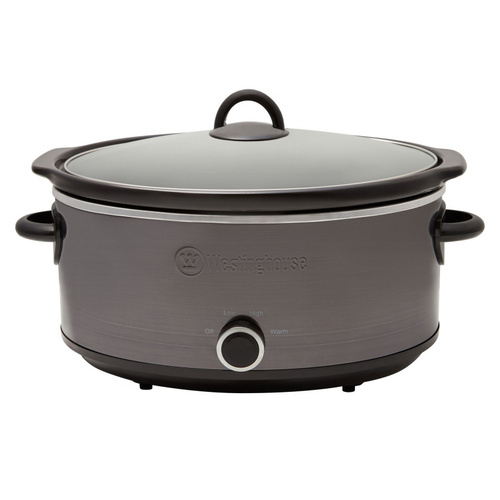 Westinghouse 6.5L Electric Slow Cooker Black Stainless Steel WHSC08KS