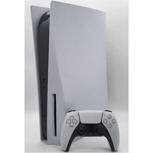 Sony PlayStation 5 825GB Disc Edition Console White with Controller and Leads