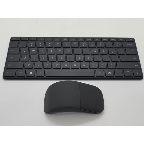 Microsoft Arc Mouse and Designer Keyboard Black Bundle