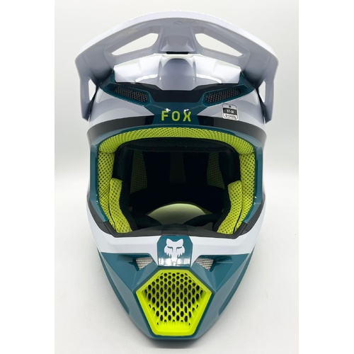2024 Fox V1 Nitro Maui Blue MX Helmet Size Medium