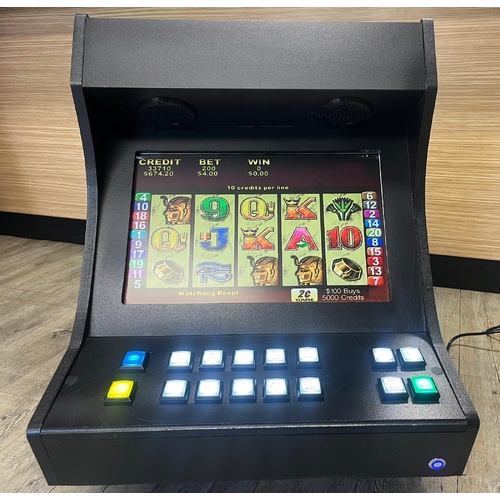 Custom Built Tabletop Pokie Machine 119 Games in 1 Compact Casino Slot Arcade