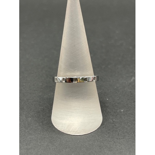 Ladies 18ct White Gold Diamond Band Ring
