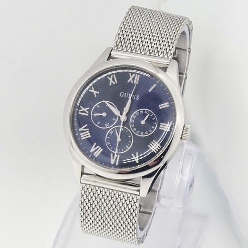 Guess W1129G2 Blue Stainless Steel Strap Analogue Classic Quartz Watch