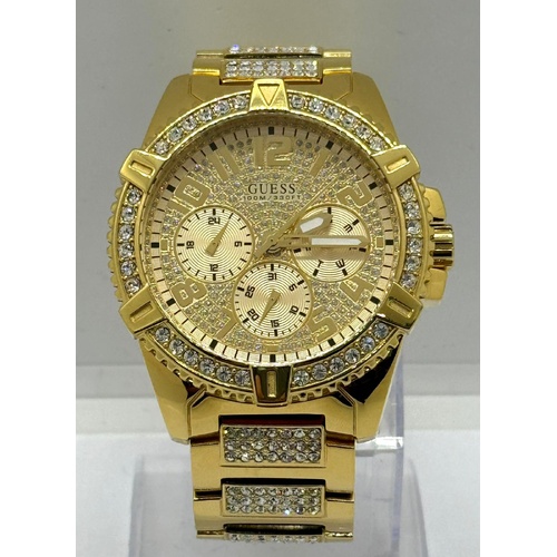 Guess W0799G2 Gold Frontier Bracelet Stainless Steel Chronograph Mens Watch