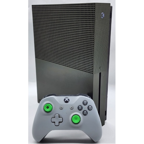 Microsoft Xbox One S 1TB Game Console 1681 with Controller and Leads