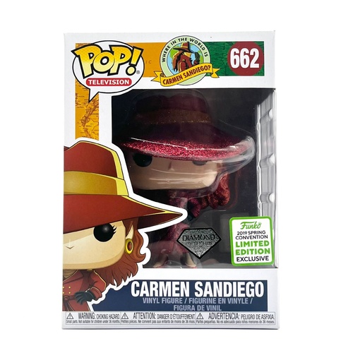 Funko Carmen Sandiego 662 Diamond Collection 2019 Spring Convention Exclusive