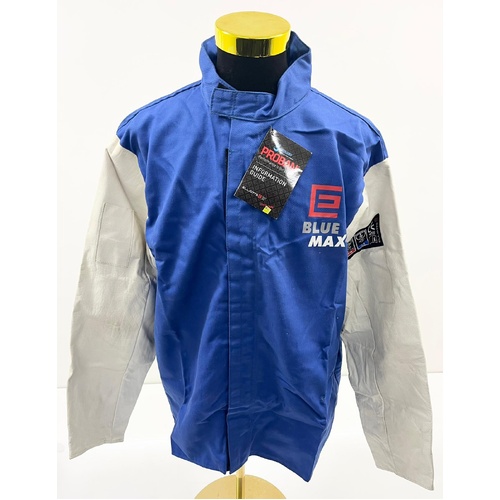 Elliotts Blue Max Proban and Grain Leather Sleeve Welders Jacket BMWJCSXLG XL