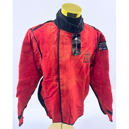 Elliotts BRWJXLG Big Red Leather Welders Jacket Size XL