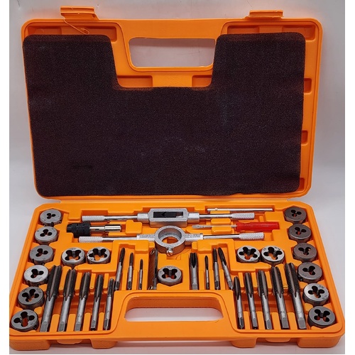 Frost 40 Piece Imperial Tap and Die Set Coarse and Fine Pitch