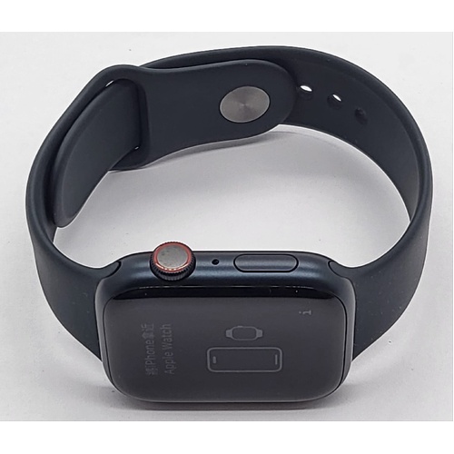 Apple Watch Series 9 45mm WiFi and Cellular Aluminum Case with Black Sport Band