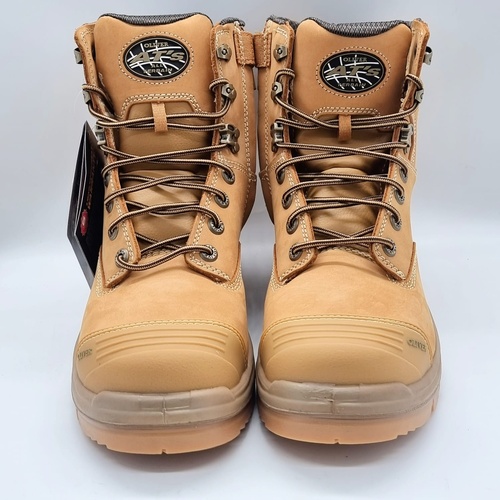 Oliver 55332Z Steel Cap Lace Up Zip Sided Mid Cut Wheat Safety Boots Size 10.5