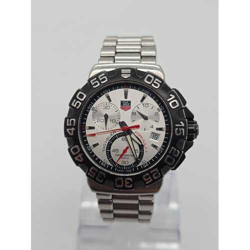 TAG Heuer Formula 1 Quartz Chronograph CAH1111 Date Silver Dial Mens Watch