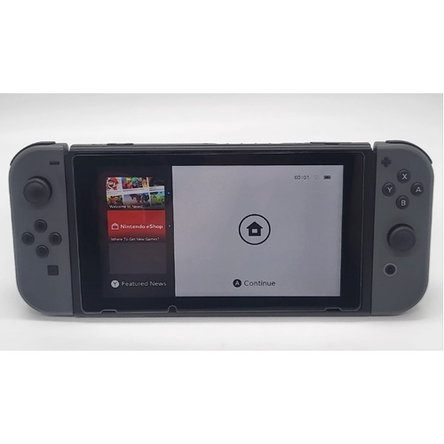 Nintendo Switch HAC-001(-01) Grey Handheld Gaming Console Dock Joy-Con Leads