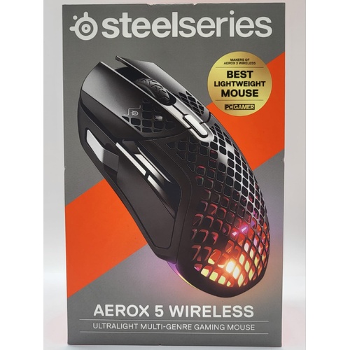SteelSeries Aerox 5 Wireless Ultralight Multi Genre Gaming Mouse 62406