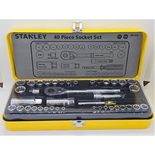 Stanley 40 Piece Socket Set 89-506