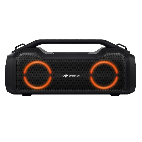 SoundTec 2.0CH Boombox Portable Bluetooth Speaker with Built-In Powerbank
