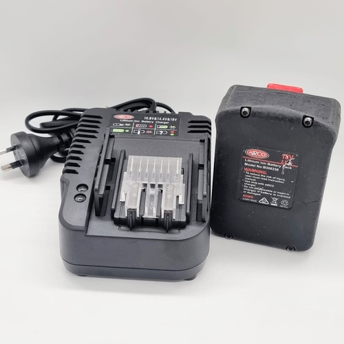 AIRCO 18V 2.5Ah Lithium-Ion Battery Pack and Multi Voltage Charger Set