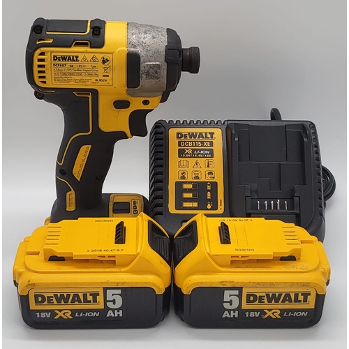 DeWalt DCF887-XE 18V 1/4 Inch XR Li-ion Cordless Impact Driver Kit
