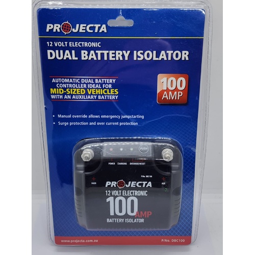 Projecta DBC100 12V 100A Electronic Dual Battery Isolator System