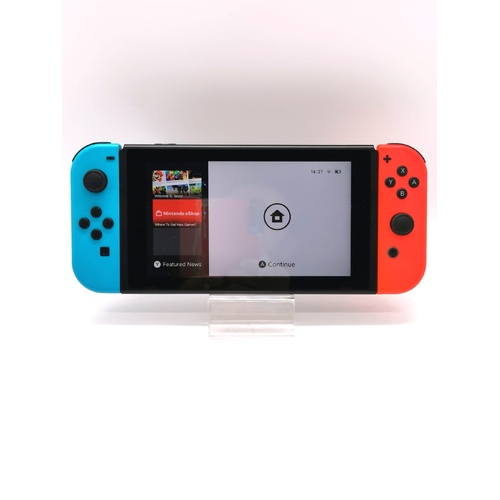 Nintendo Switch Neon Blue/Red Handheld Gaming Console HAC-001 with Accessories
