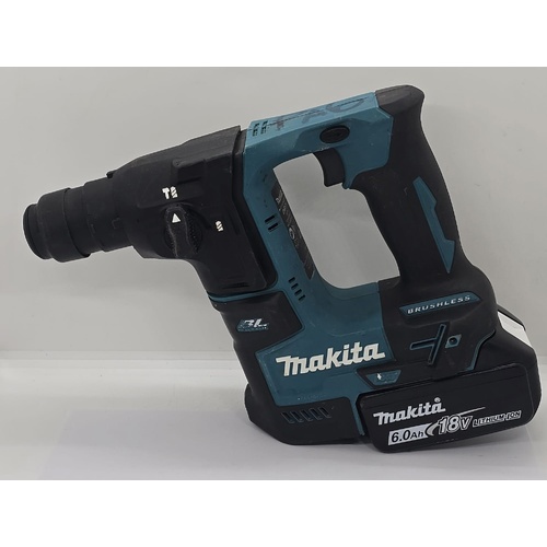 Makita DHR171 18V LXT Cordless Brushless SDS Hammer Drill with 6.0Ah Battery