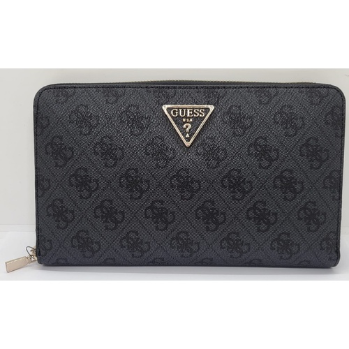 Guess Laurel Travel Wallet Style SG850060 Coal Logo