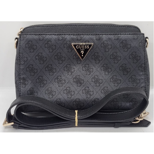 Guess Cordelia Girlfriend Crossbody Coal Logo Bag