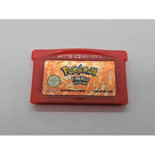 Authentic Pokémon Fire Red Version Game Boy Advance Video Game Cartridge