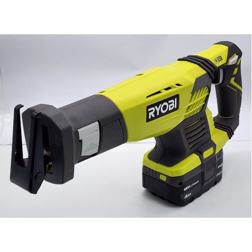 Ryobi 18V One+ Compact Cordless Reciprocating Saw RRS1801 with 4.0Ah Battery