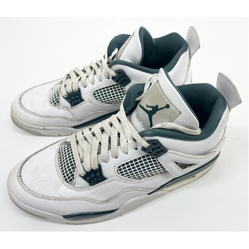 Air Jordan 4 Retro Oxidized Green FQ8138-103 White Green Mens Size 11.5 US