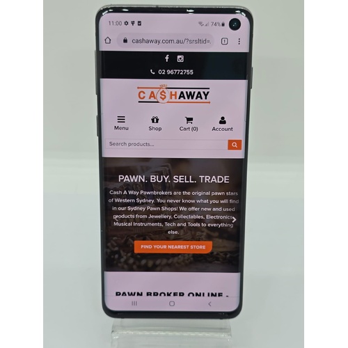 Samsung Galaxy S10 128GB Prism Black SM-G973F Unlocked 6.1 Inch Smartphone