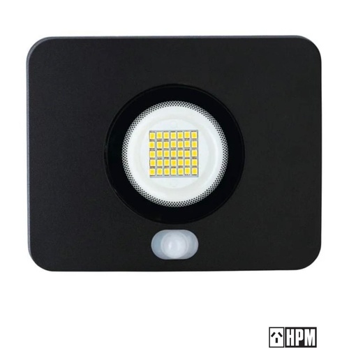HPM LFS0520BL Leana Slimline LED Floodlight with Sensor Cool White 1200 Lumens