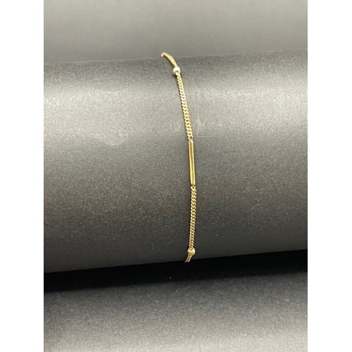 Ladies 9ct Yellow Gold Double Link Bracelet