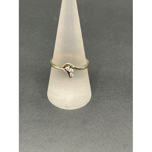 Ladies 9ct Yellow Gold Cubic Zirconia Ring