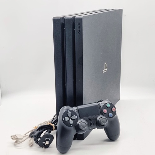 Sony PlayStation 4 PS4 Pro 1TB Game Console Black with Controller and Leads
