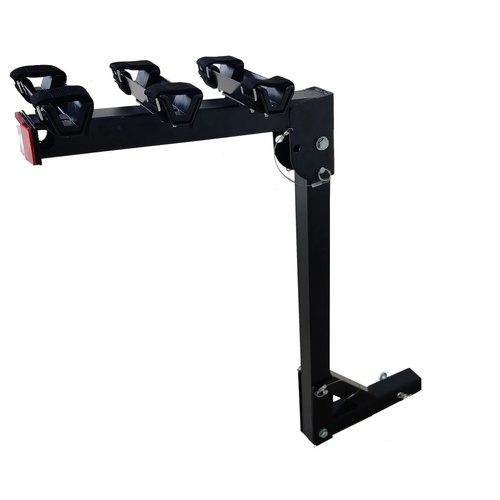 MaxiTrac 3 Bike Hitch Mount Carrier Heavy Duty Swing Down Rack 54kg Load