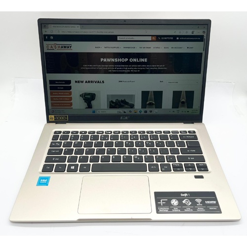 Acer Swift 1 Notebook N20H2 14 Inch Intel Celeron 4GB RAM 64GB Storage