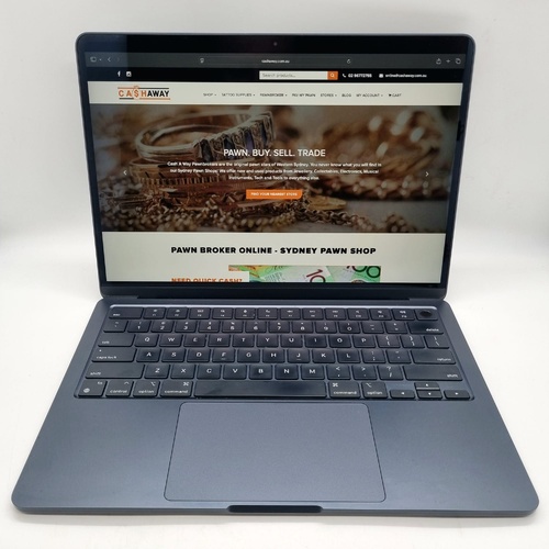 Apple MacBook Air M2 13.6 Inch Midnight A2681 8GB RAM 256GB Warranty Nov 2025