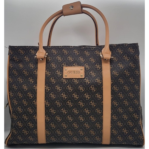 GUESS Logo Affair Deluxe Travel Tote Bag