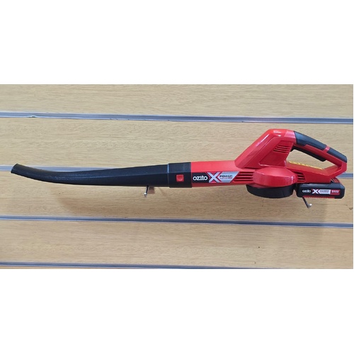 Ozito PXC 18V Cordless Blower Kit PXCBLK-218 with 2.0Ah Battery Pack and Charger