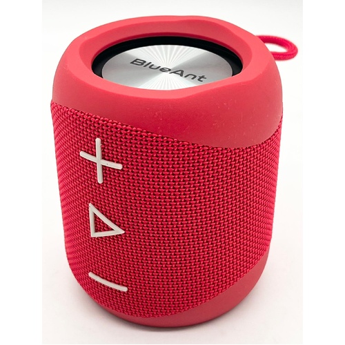 BlueAnt X1RD Portable Bluetooth Speaker Red Powerful Wireless Sound IP56